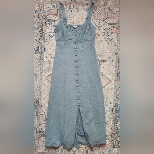 Sim And Sam Dusty Blue Midi Dress